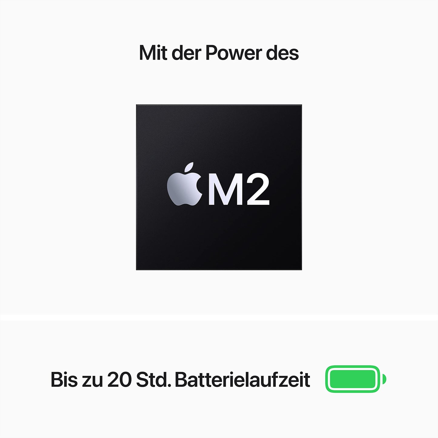 Apple 2022 MacBook Pro Laptop mit M2 Chip: 13" Retina Display, 8GB RAM, 256 GB SSD Speicher, Touch Bar, beleuchtete Tastatur, FaceTime HD Kamera. Kompatibel mit iPhone/iPad; Space Grau 