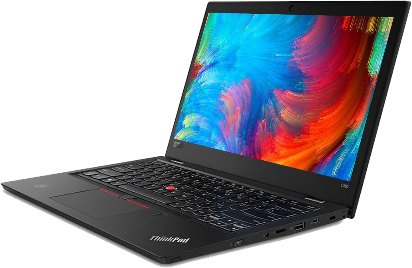 Lenovo ThinkPad L380 Business Laptop, 13,3 Zoll Bildschirm, Intel i5-8250U, 16 GB RAM, 256 GB SSD, Webcam, WLAN, BT, US-Tastatur, Windows 10 Pro (Generalüberholt)