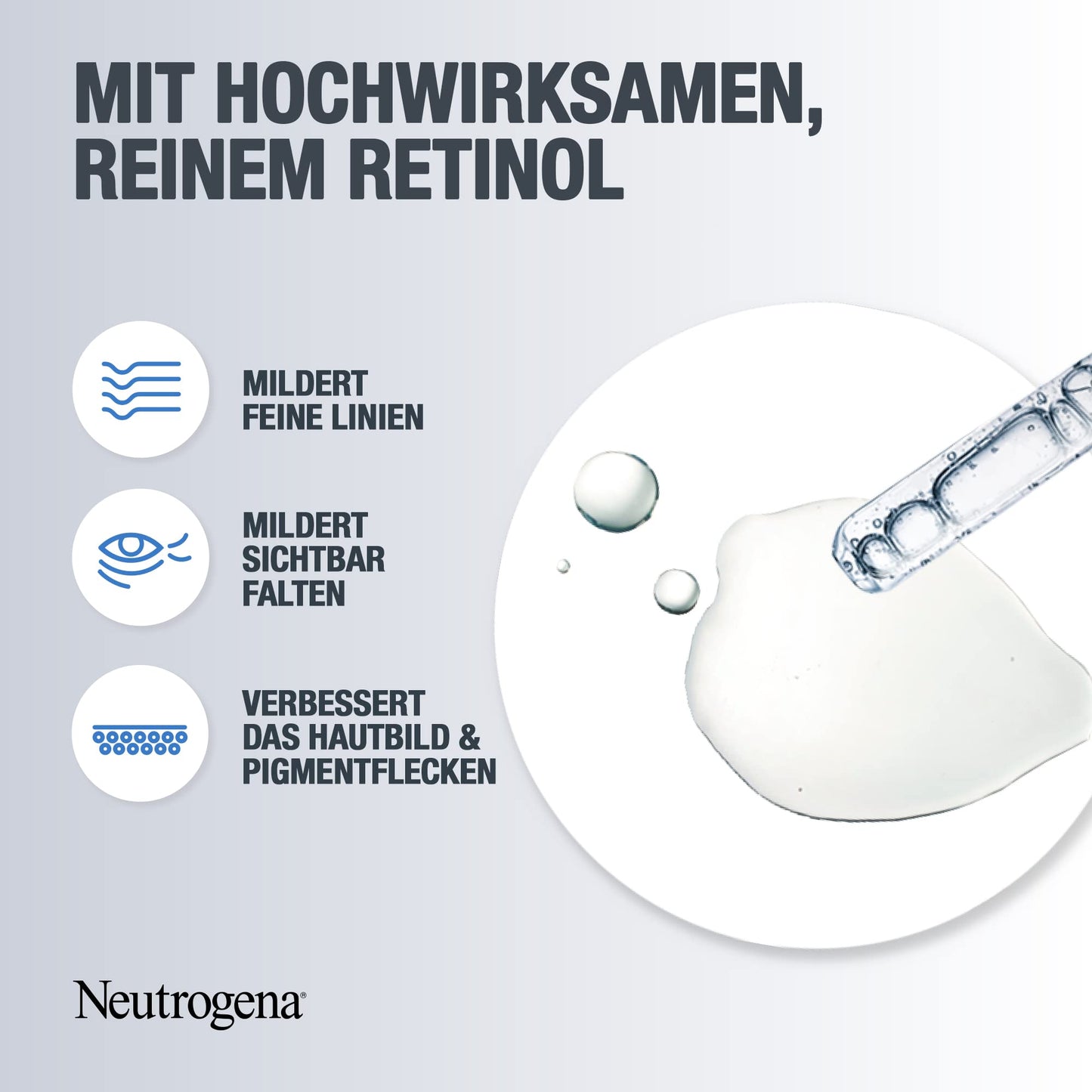 Neutrogena Retinol Boost Nachtcreme, leichte Anti Aging Gesichtscreme mit Retinol, feuchtigkeitsspendende Gesichtspflege bekämpft sichtbare Zeichen der Hautalterung, mildert Pigmentflecken (50 ml)