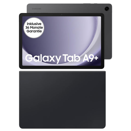 Samsung Galaxy Tab A9+ 5G Android-Tablet, 64 GB Speicherplatz, Großes Display, 3D-Sound, Simlockfrei ohne Vertrag, Graphite+Keyboard Cover