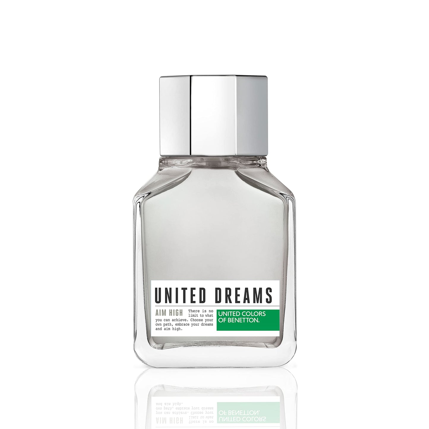 United Colors of Benetton - United Dreams Aim High, Eau de Toilette Spray für Männer, Holziger aromatischer Duft mit Zitrusfrüchten, Grapefruit, Minze, Holz und Amber - 100ml