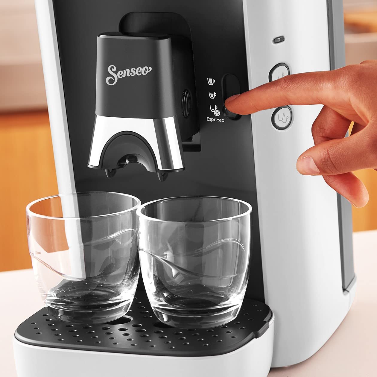 PHILIPS Senseo Maestro STAR Kaffeepadmaschine – Intense Plus Technologie, Perfekte Espressoqualität, 1,2L Wassertank, Umweltfreundliches Design, Memo-Funktion, Entkalkungsanzeige (CSA260/10)