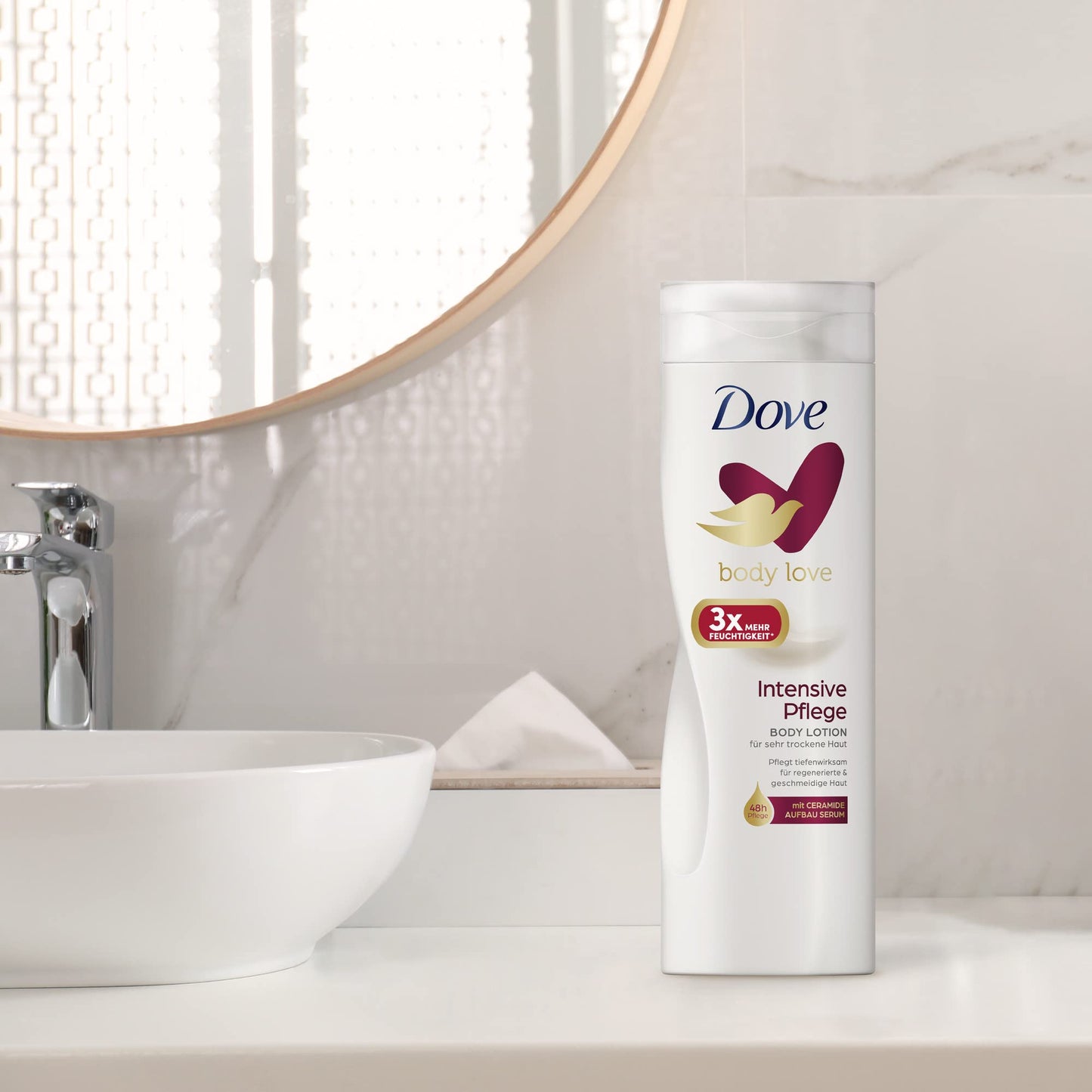 Dove Body Lotion Intensive Pflege für sehr trockene Haut mit 3x mehr Feuchtigkeit 400 ml 1 Stück