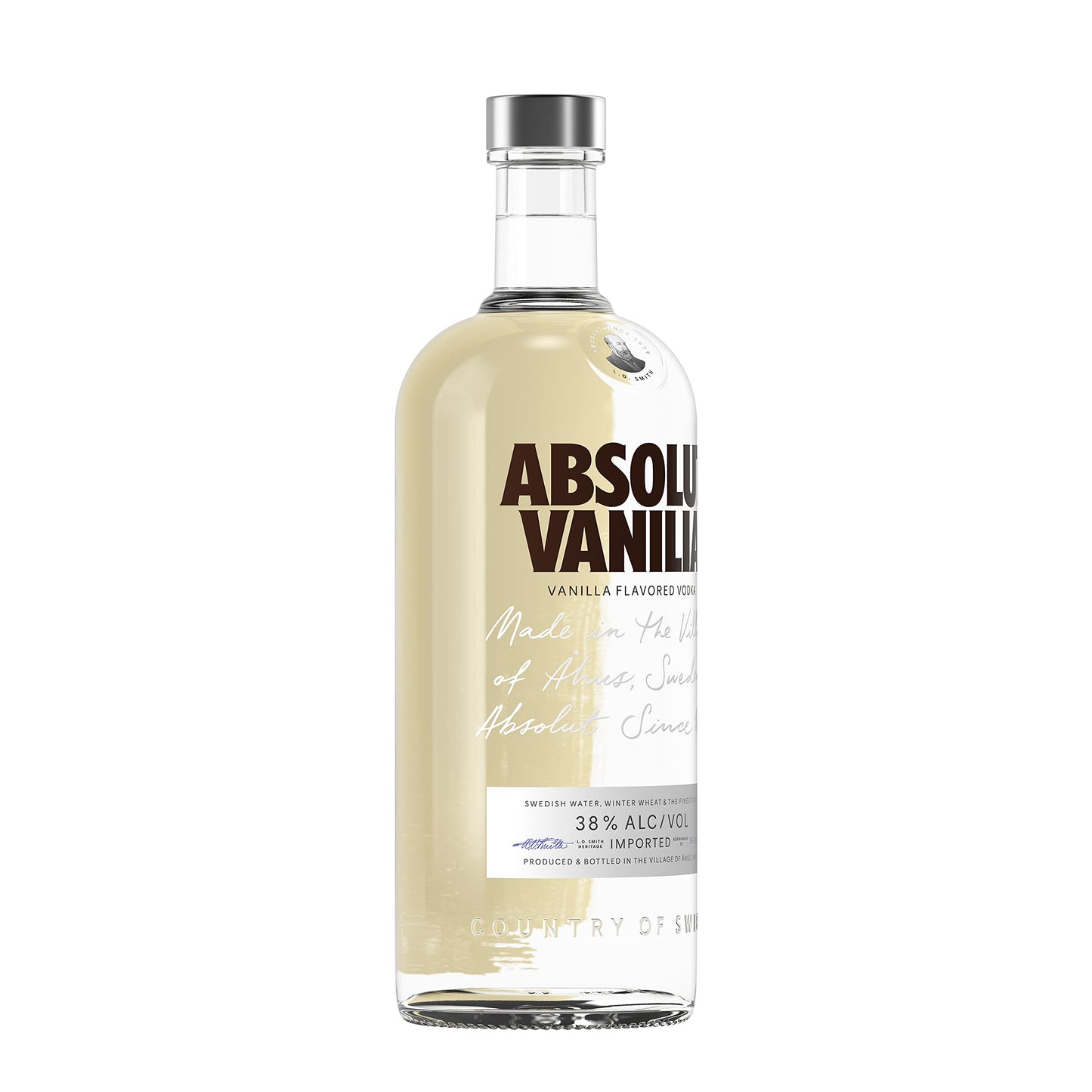 Absolut Vanilia – Absolut Vodka mit Vanille-Aroma – Absolute Reinheit und einzigartiger Geschmack in ikonischer Apothekerflasche – 1 x 1 l