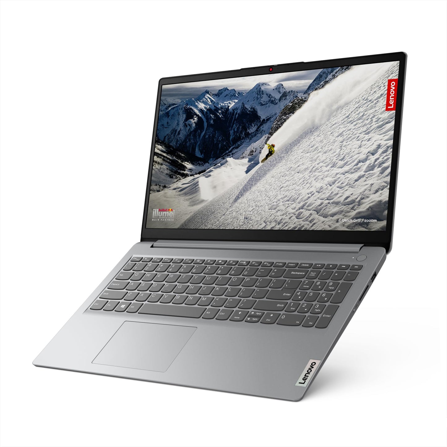 Lenovo IdeaPad 1 Laptop | 15,6" Full HD Display | AMD Ryzen 3 7320U | 8GB RAM | 512GB SSD | AMD Radeon Grafik | Windows 11 Home | grau | QWERTZ | 3 Monate Premium Care