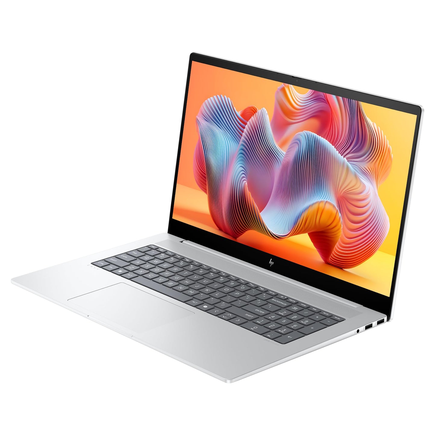 HP Envy Business Laptop, Intel Core Ultra 5-125H, 32 GB DDR5 RAM, 1 TB PCIe SSD, 17.3" FHD IPS Touchscreen, Intel Arc Grafik, WiFi 7, Backlit QWERTZ Tastatur, Windows 11 Home, Office 2021, Silver