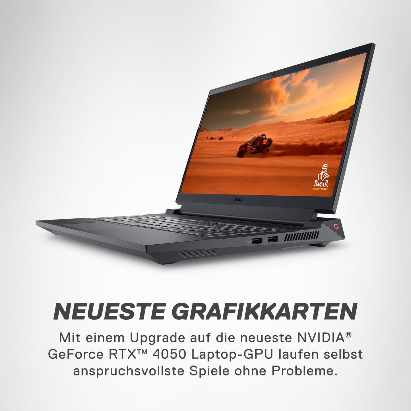 Dell G15 5530 Gaming Laptop 15.6" FHD 165Hz, 3ms, Display, Intel Core i7-13650HX, NVIDIA GeForce RTX 4050 6GB, 16GB RAM, 512GB SSD, Windows 11 Home, QWERTZ Backlit Keyboard, Grigio Ombra Scuro