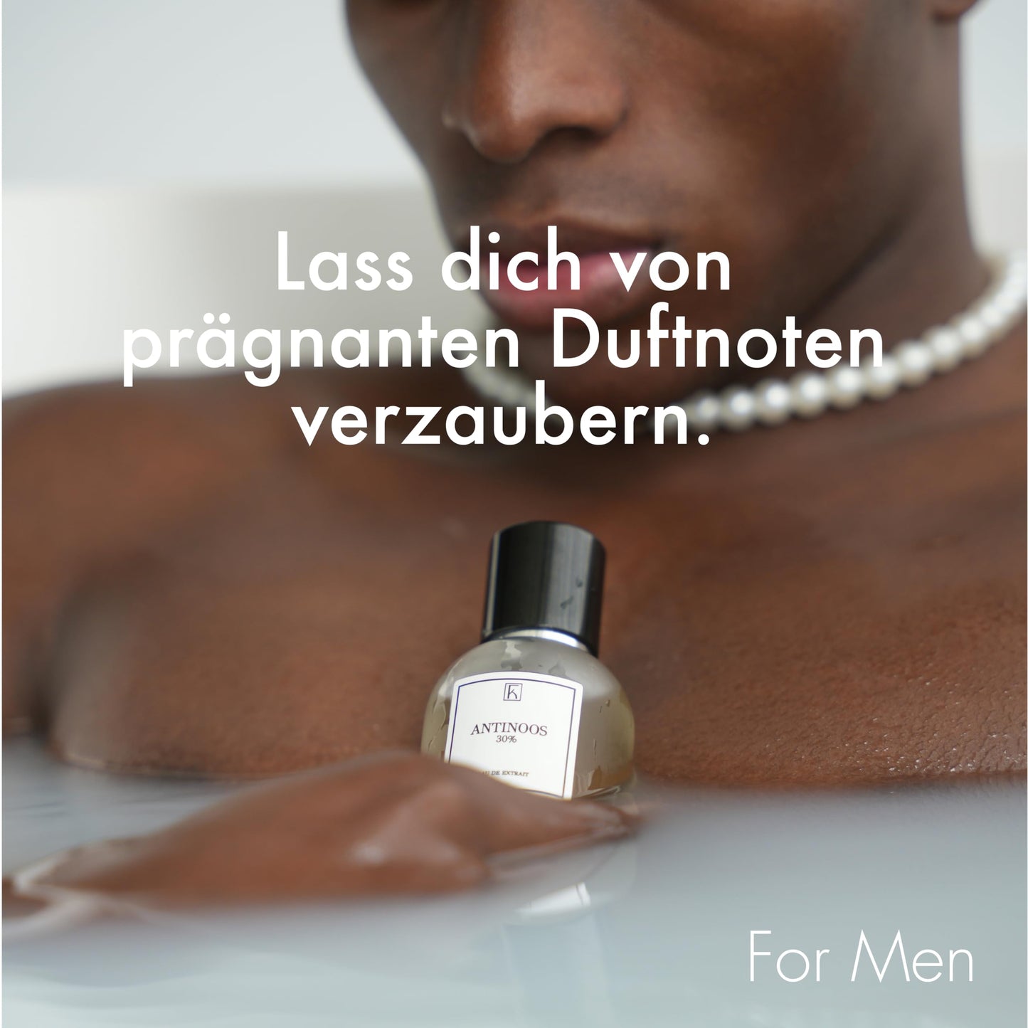 KAZAAR - ANTINOOS - 50ml - Extrait de Parfum für Herren - Holzige Duftnoten von Himbeere, Oud & Weihrauch - mit 30% Duftöl-Anteil über 12h lang anhaltender Duft - aus Schweizer Manufaktur