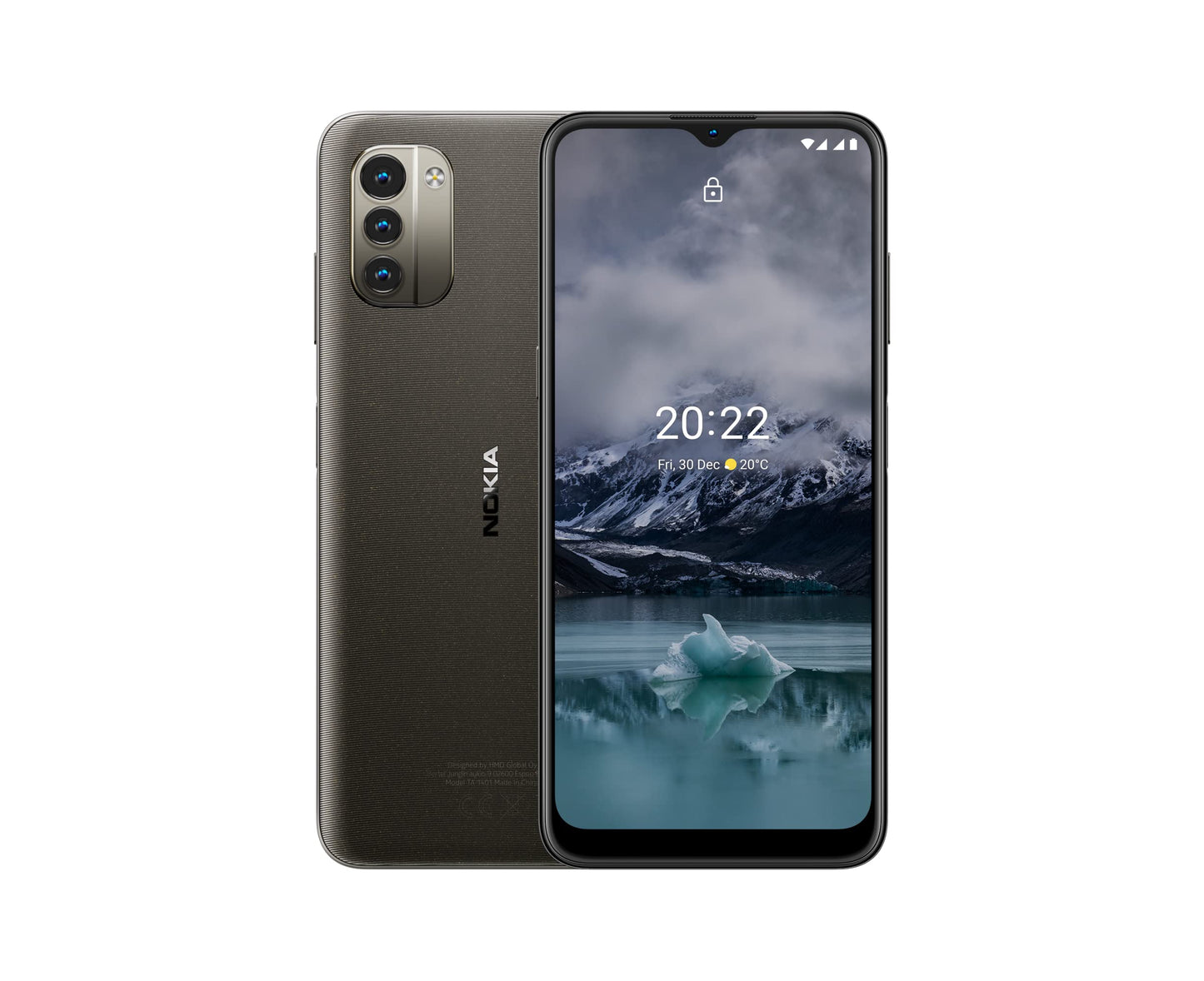 Nokia G11 Smartphone, 6,5-Zoll-HD+, 90-Hz-Bildfrequenz, Android 11, Google Assistant, 3 GB RAM/32 GB ROM, uSD Unterstützt bis 512 GB, 5050 mAh, 13 MP, 2 MP Makro, 18-W-Schnellladekompatibel, Charcoal