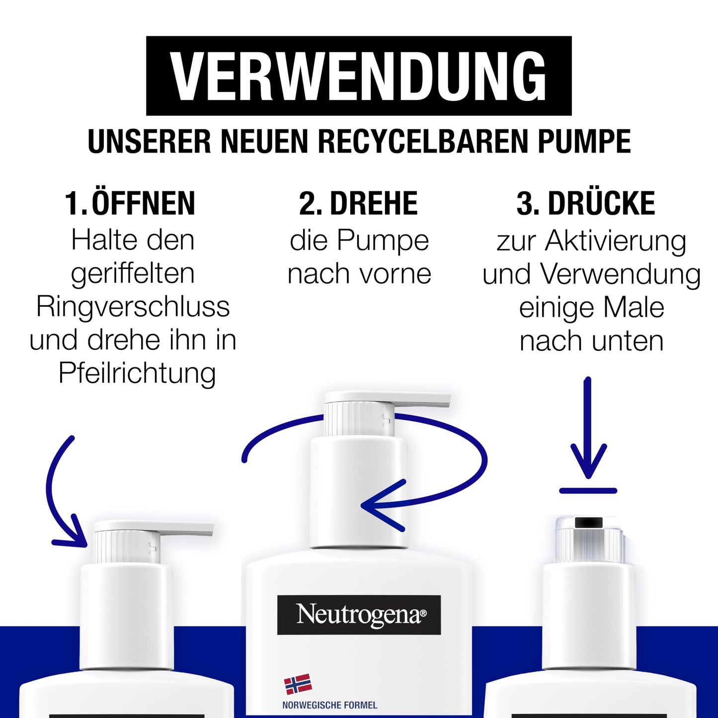 Neutrogena Deep Moisture Bodylotion Sensitive, parfümfreie Körperlotion für empfindliche, trockene Haut, nicht fettende Hautpflege Lotion mit Glycerin & Pro-Ceramide Technologie (250 ml)