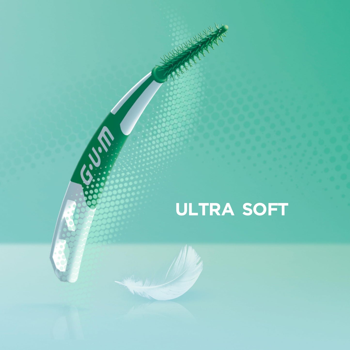 GUM SOFT-PICKS PRO Interdentalreiniger | gebogene Form für leichten Zugang zu schwer zugänglichen Stellen | sanfte Wirkung für empfindliches Zahnfleisch [S - 3x60]