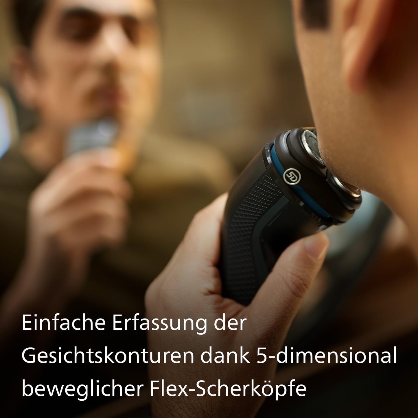 Philips Shaver Series 3000 – Elektrischer Nass- und Trockenrasierer für Männer, mit SkinProtect-Technologie, in Anthrazit, mit ausklappbarem Bartschneider, kabellos (Modell S3145/00)