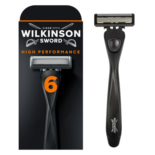 Wilkinson Sword - Wilkinson 6 Rasierer für Männer, Rasierer + 1 Rasierklinge, 6 diamantbeschichtete Klingen für eine besonders gründliche Rasur