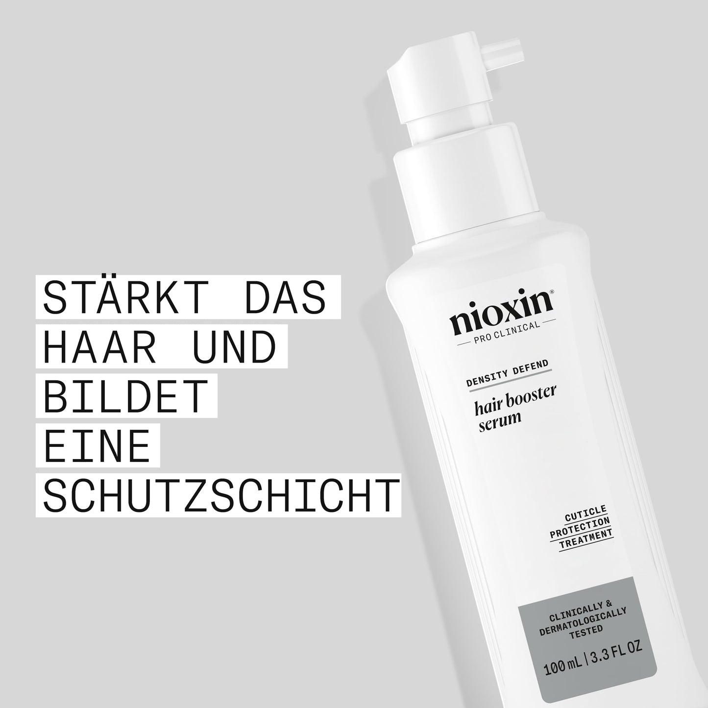 Nioxin Hair Booster Serum - Professionelle Leave In Haarpflege für sichtbar dünner werdendes Haar - mit Pfefferminzöl (100ml)