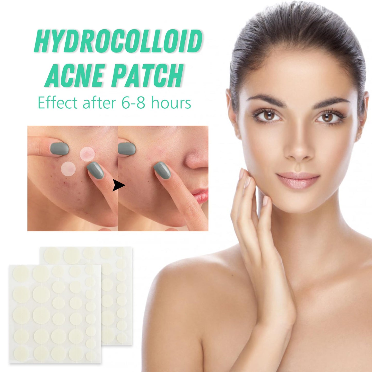 Pimple Patches Hydrokolloid Unsichtbare Pickel Patch mit Teebaumöl Tag und Nacht Verwenden Pimple Patch Akne Patches Wasserdichte Atmungsaktive Acne Patch Pflaster Anti (264 Stück)