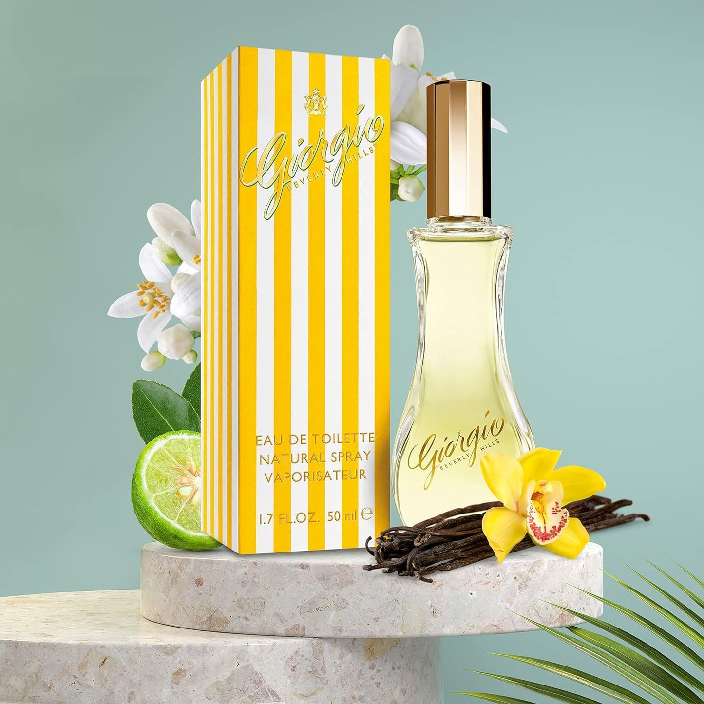 Giorgio Beverly Hills - Giorgio Yellow Eau de Toilette, feminines und elegantes Parfüm Spray, mit blumigen, frischen und leicht orientalischen Noten, holziges Aroma, Parfüm für Damen - 90 ml