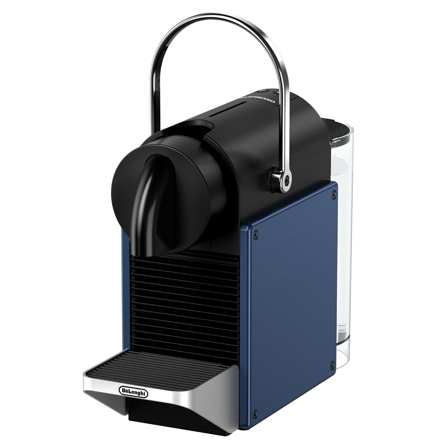 Nespresso De'Longhi Pixie EN127.BL Kaffekapselmaschine, zwei Direktwahltasten, ECO-Modus, kompaktes Design, 19 Bar Drucksystem, 1260W, Blau/Schwarz