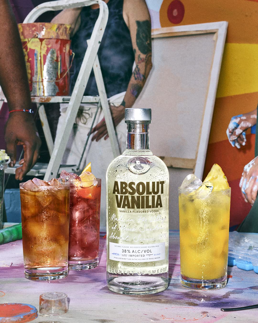 Absolut Vanilia – Absolut Vodka mit Vanille-Aroma – Absolute Reinheit und einzigartiger Geschmack in ikonischer Apothekerflasche – 1 x 1 l