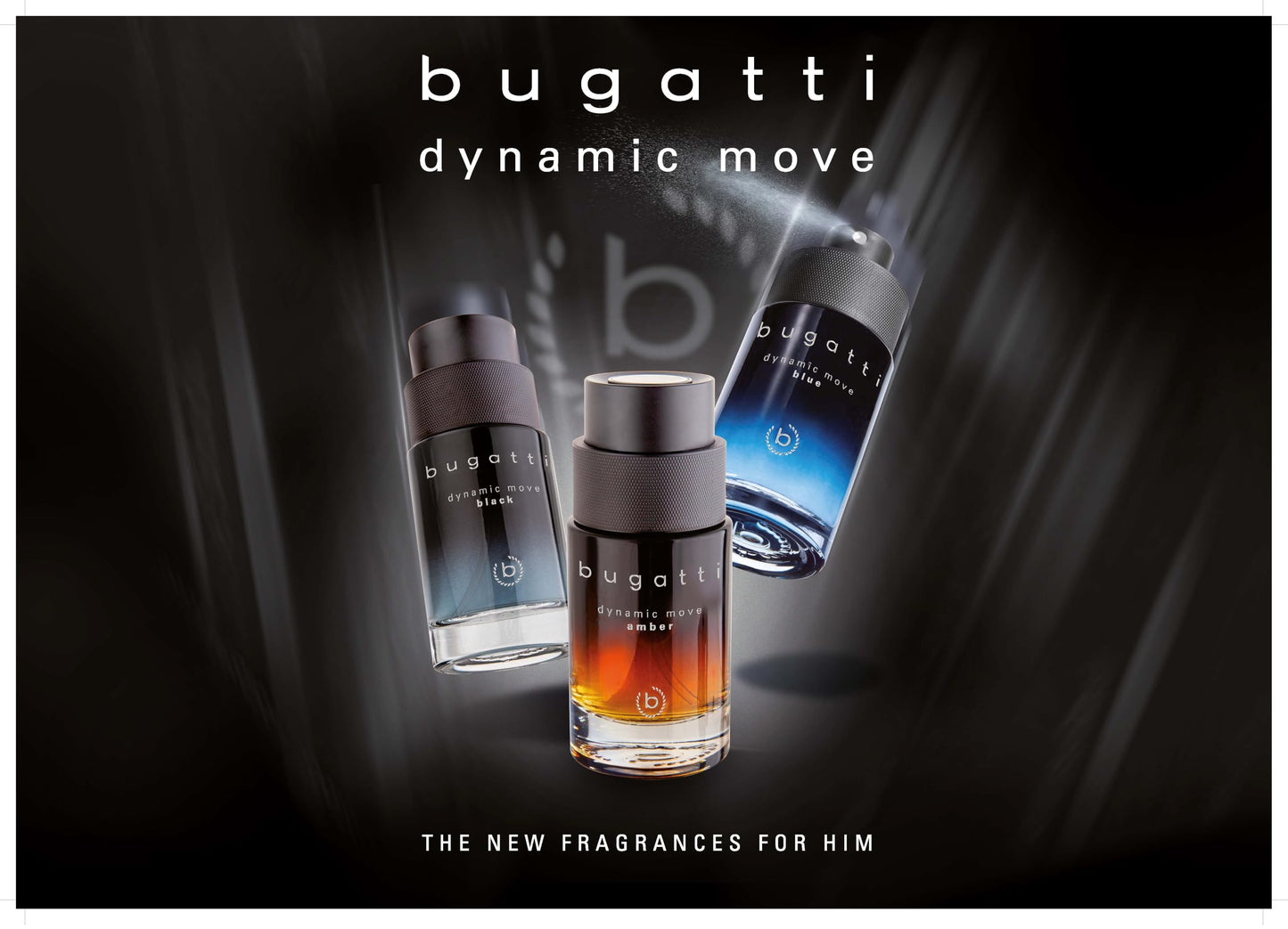 bugatti Parfüm Dynamic Move BLUE 100ml I Zitrisch-aromatisches Eau de Toilette I Herren-Duft mit belebender Kombination aus Lavendel, Zitrone & Moschus I maritim, frisch & sinnlich-warm