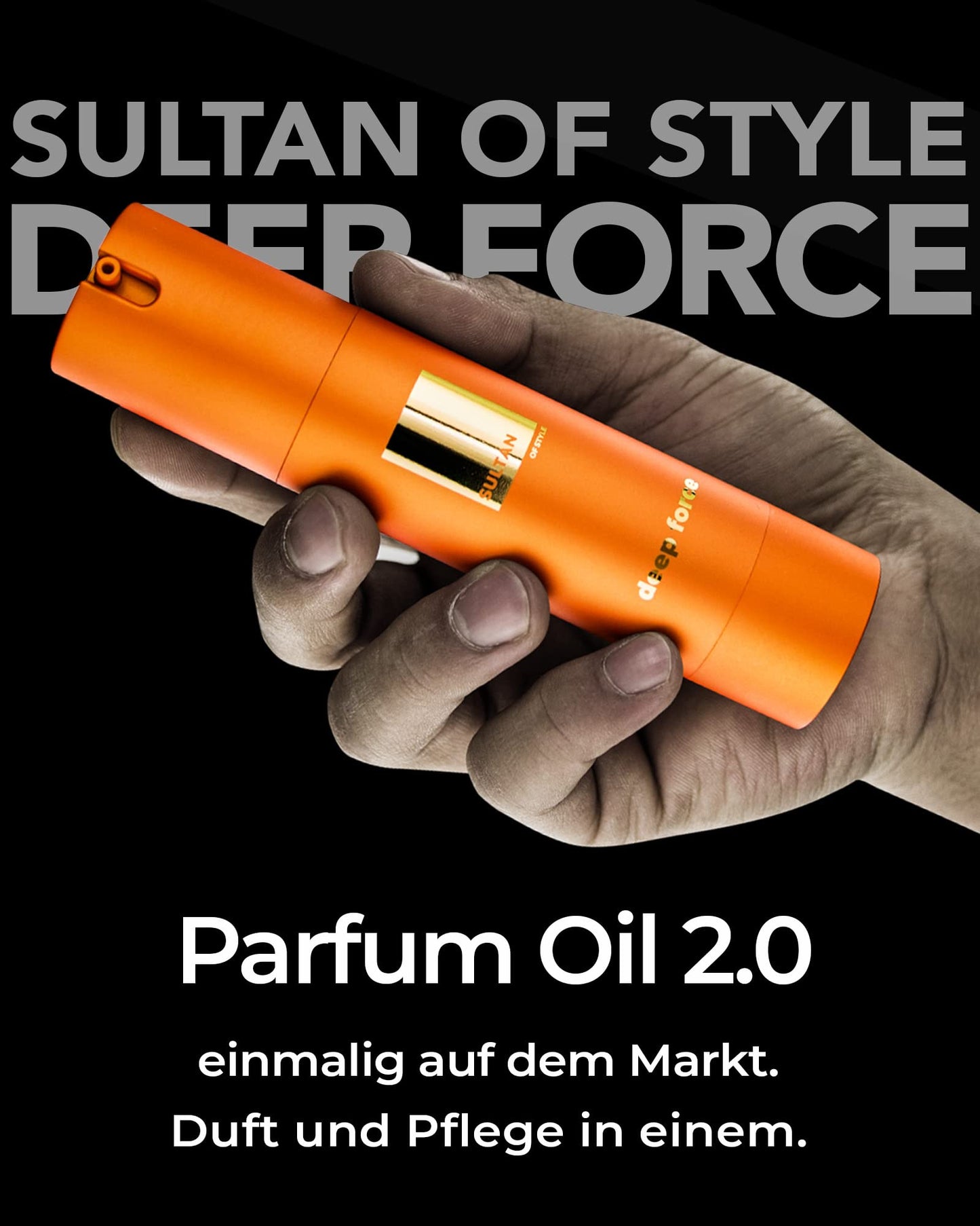 Sultan of Style Deep Force Parfum Oil Herren - Intensiver & Eleganter Orient Duft - 100% Alkoholfrei - Pflegende Ätherische Öle - Geschenke für Männer