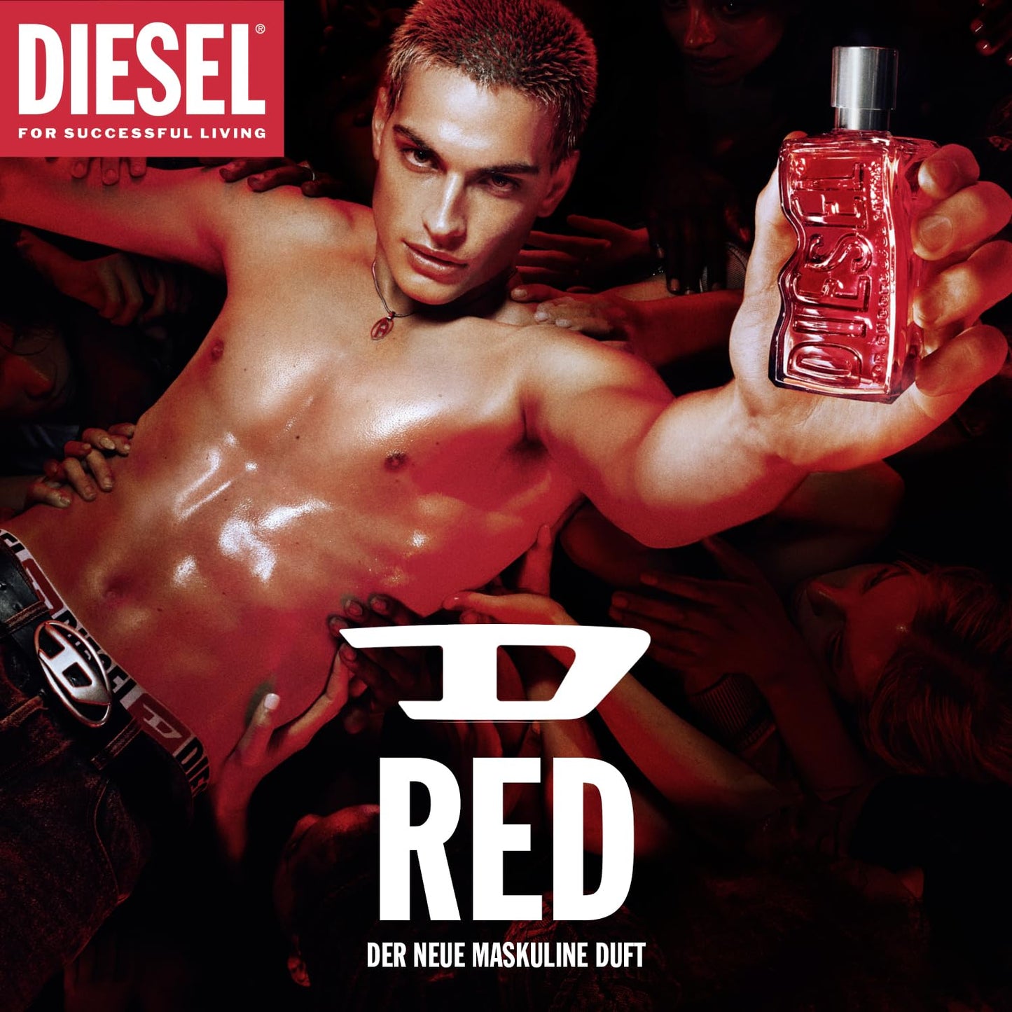 D by Diesel Red Parfüm | Eau de Parfum für Herren | Langanhaltend | Feurig frischer Duft | Für jeden Anlass, ob Büro oder Freizeit | 50 ml