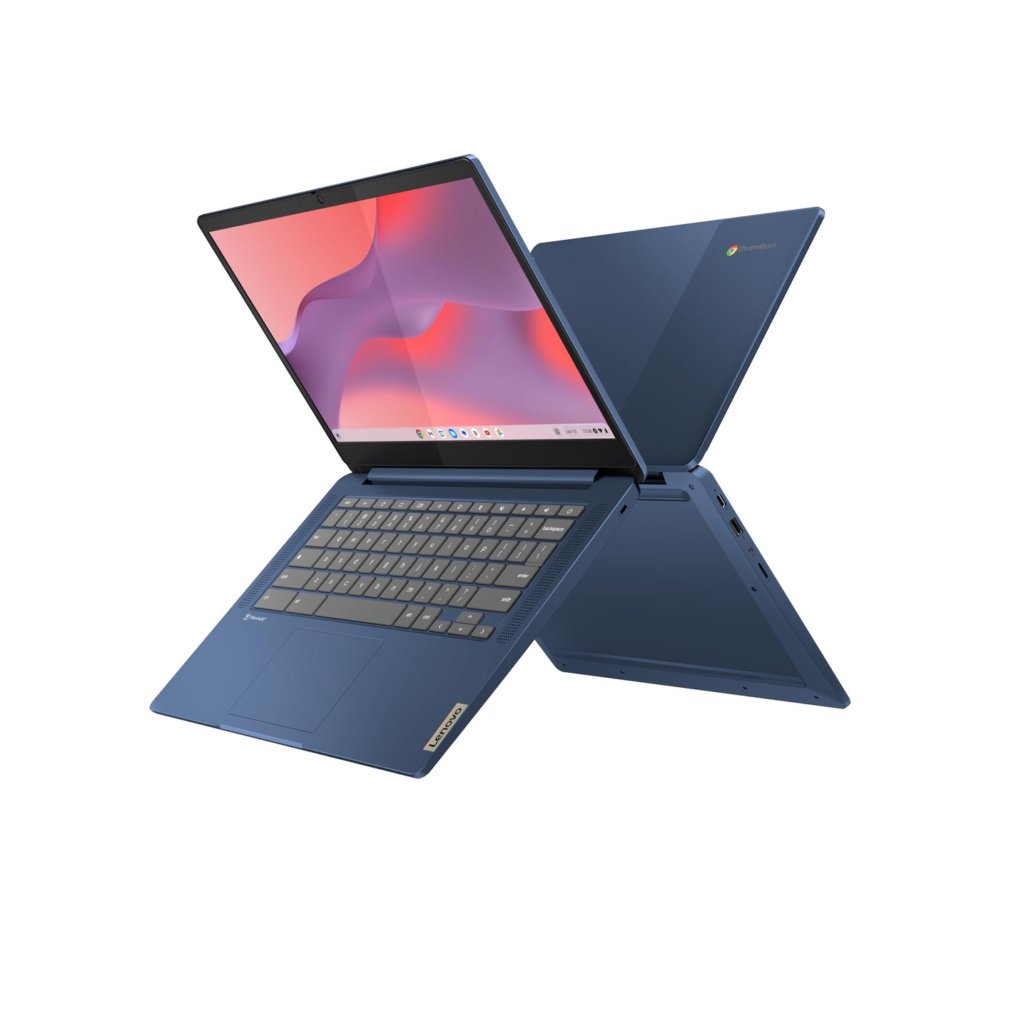 Lenovo Chromebook IdeaPad Slim 3 | 14" Full HD Display | MediaTek Kompanio 520 | 4GB RAM | 64GB SSD | ARM Mali-G52 Grafik | Chrome OS | QWERTZ | blau