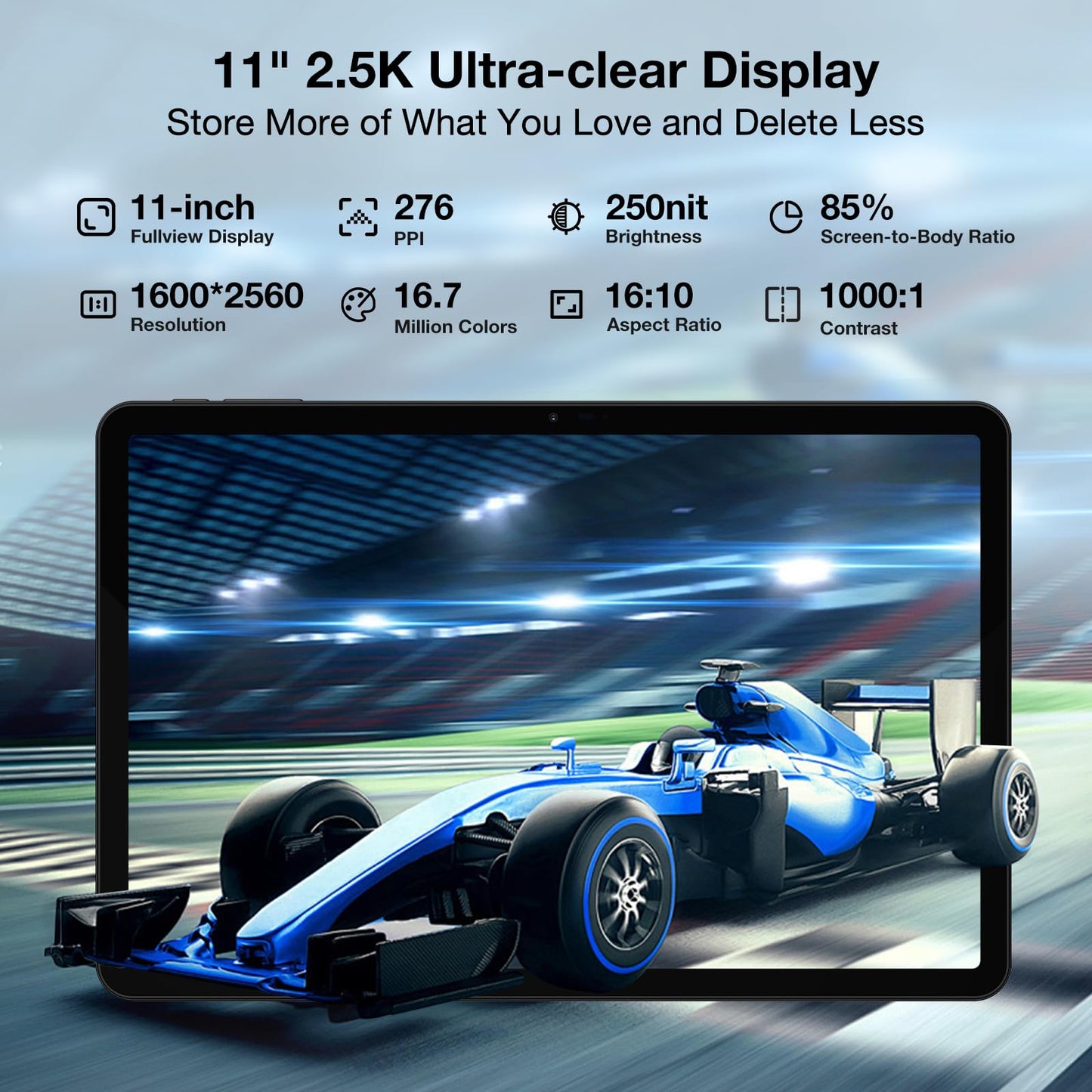 DOOGEE T40 Tablet 11 Zoll Android 14 Helio G99 Tablet PC,20GB RAM 512GB ROM(2TB TF), 2.5K Display Gaming Tablet, 8580mAh Akku, Drawing Tablet LTE 16MP+8MP 4G Dual SIM/Face ID/TÜV/GPS/Widevine L1