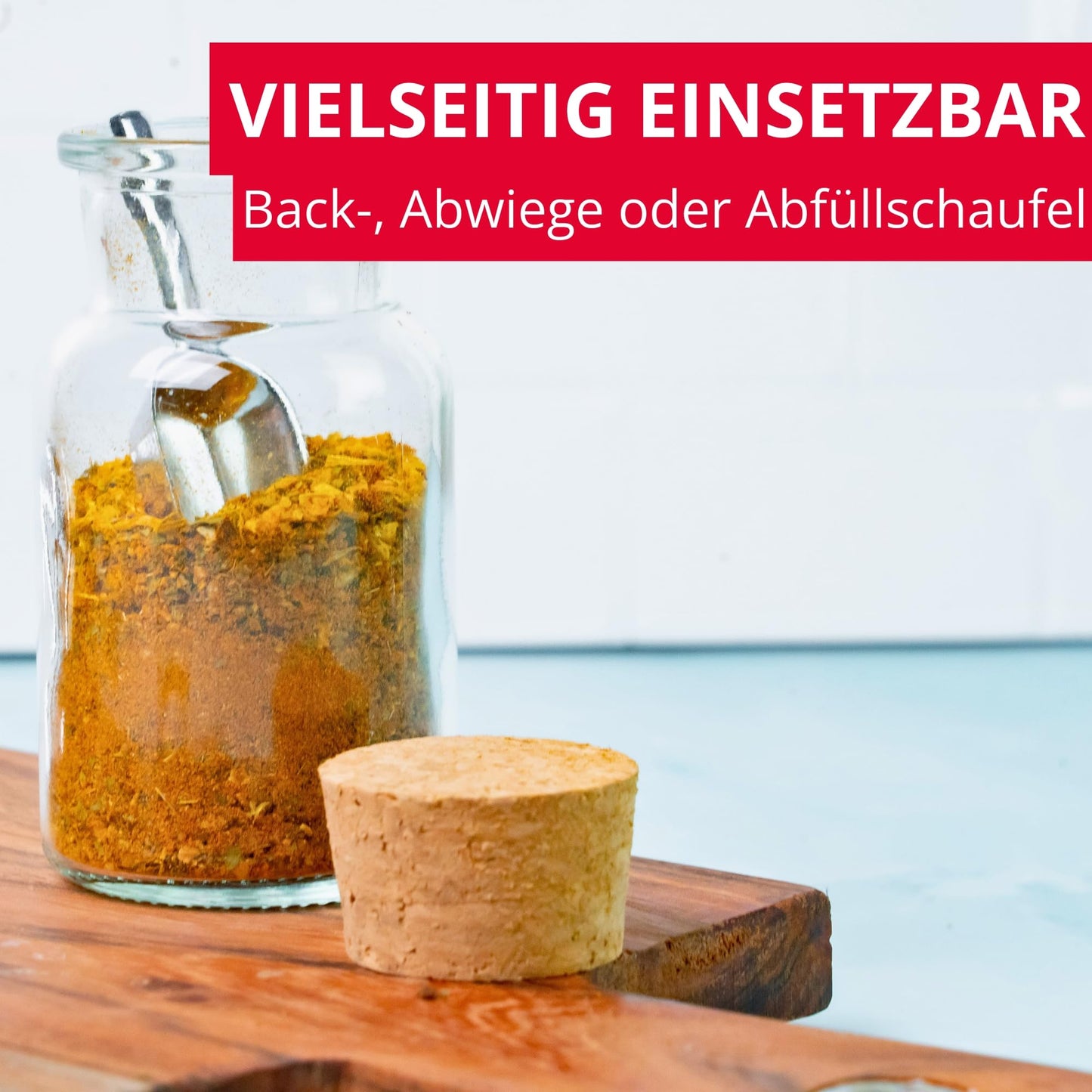 Westmark Gewürzschaufeln Hygia – 6 praktische Mini-Schaufeln zum sauberen Dosieren von trockenen Zutaten wie Zucker und Gewürzen oder Tierfutter und Süßigkeiten – 3,5 ml