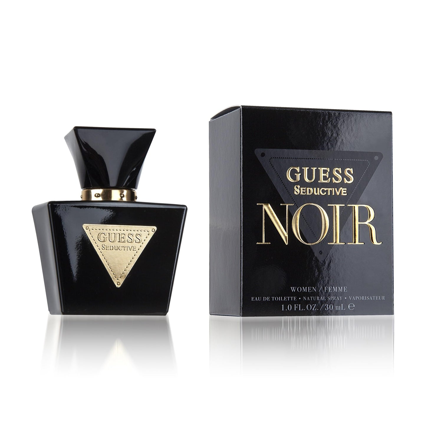 GUESS Seductive Noir, Eau de Toilette für Damen, Ambriert-Blumig, Sinnlicher Duft, Lang Anhaltend, 30 ml