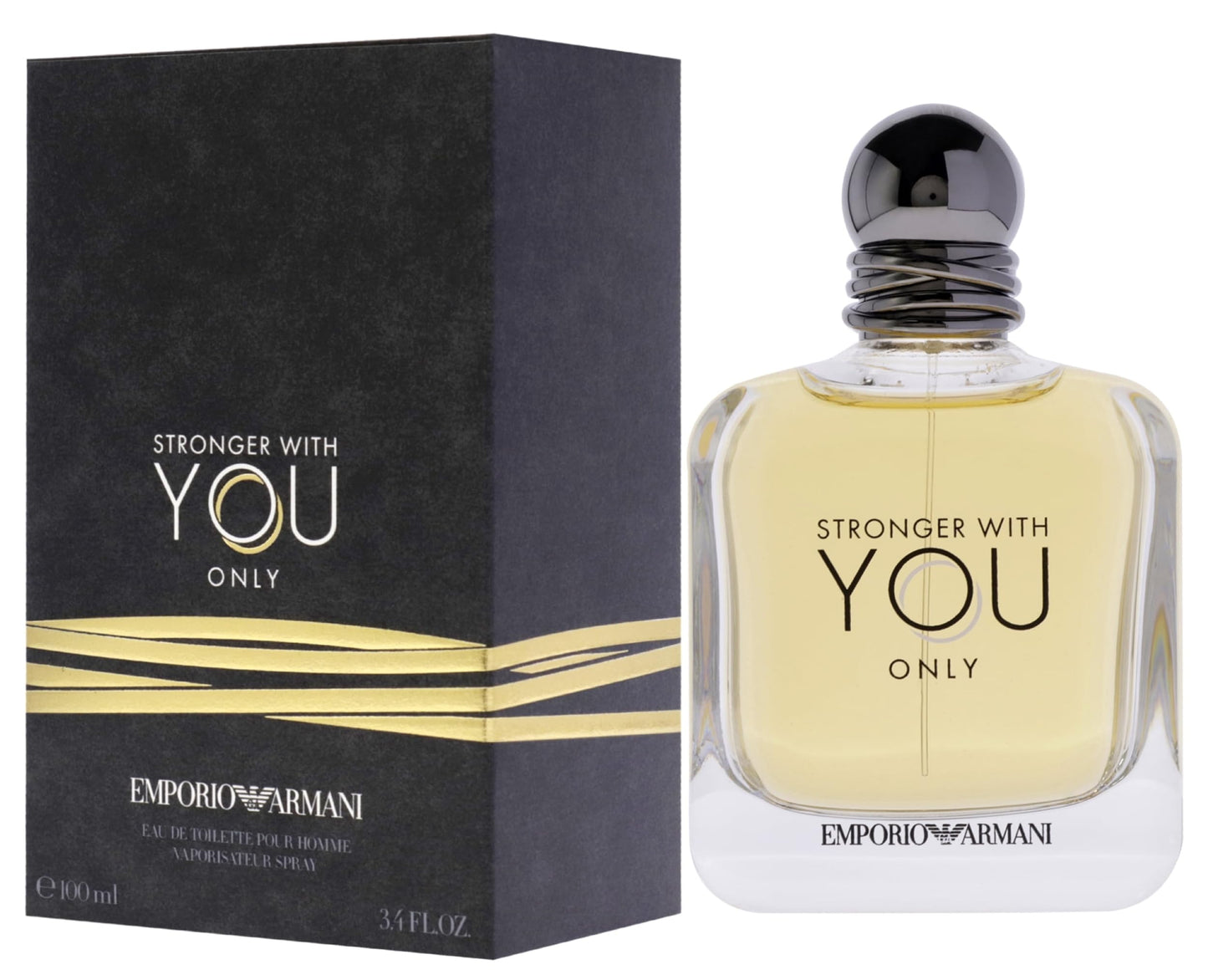 Giorgio Armani Emporio Stronger With You Only Eau de Toilette für Herren, 100 ml