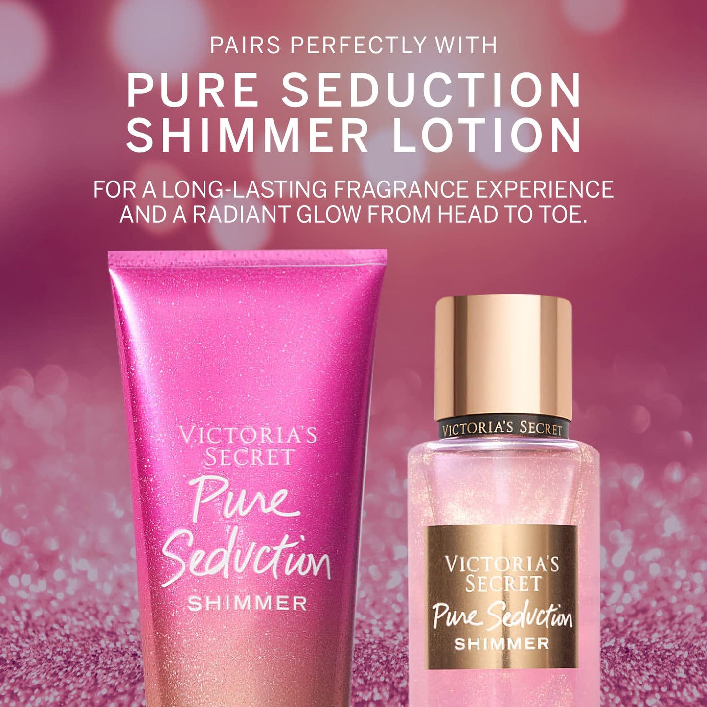 Victoria Secret Pure Seduction Shimmer Fantasies Body Mist Fragrance 250ml