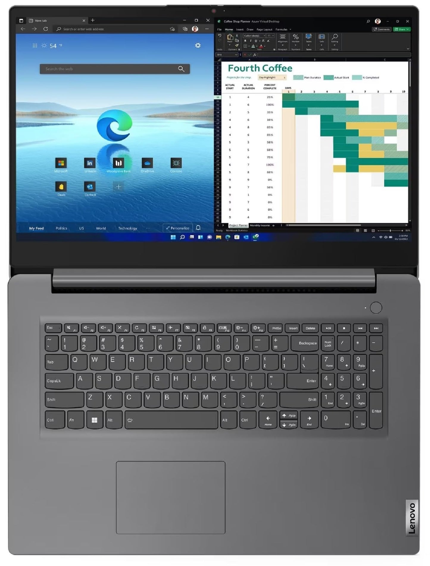 Lenovo Notebook Essential V17 G4 17.3" i7-1355U 3.7GHz RAM 16GB-SSD 512GB M.2 NVMe-WI-FI 6-Win 11 Prof Grigio (83A20017IX) Marke