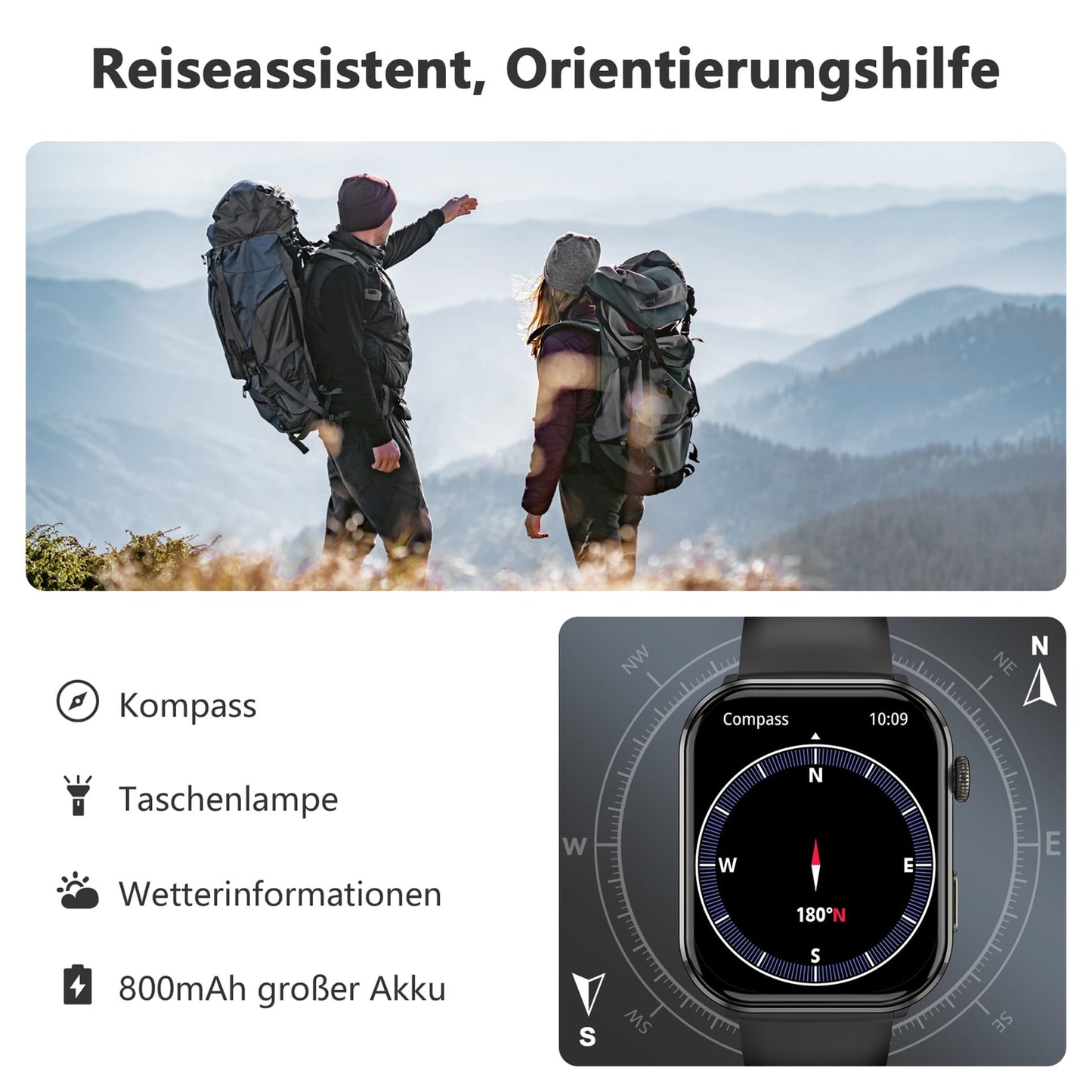 Blackview Smartwatch Herren Damen, AMOLED-Bildschirm immer an, Fitnessuhr mit Telefonfunktion, Anrufe tätigen/empfangen, Sportuhr 100+Sportmodi, Puls-Schlaf-Monitor, Schrittzähler, Uhr für Android iOS