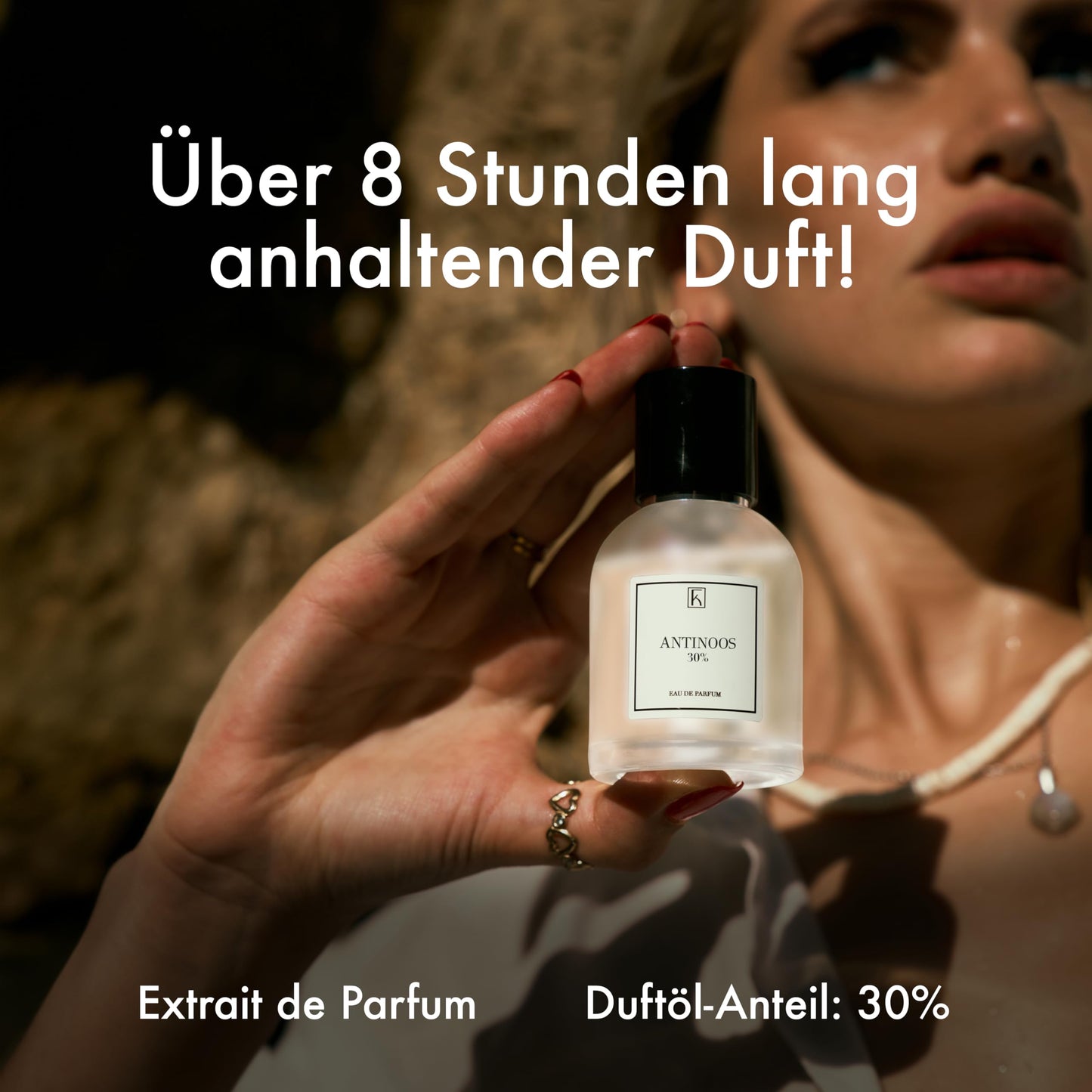 KAZAAR - ANTINOOS - 50ml - Extrait de Parfum für Herren - Holzige Duftnoten von Himbeere, Oud & Weihrauch - mit 30% Duftöl-Anteil über 12h lang anhaltender Duft - aus Schweizer Manufaktur