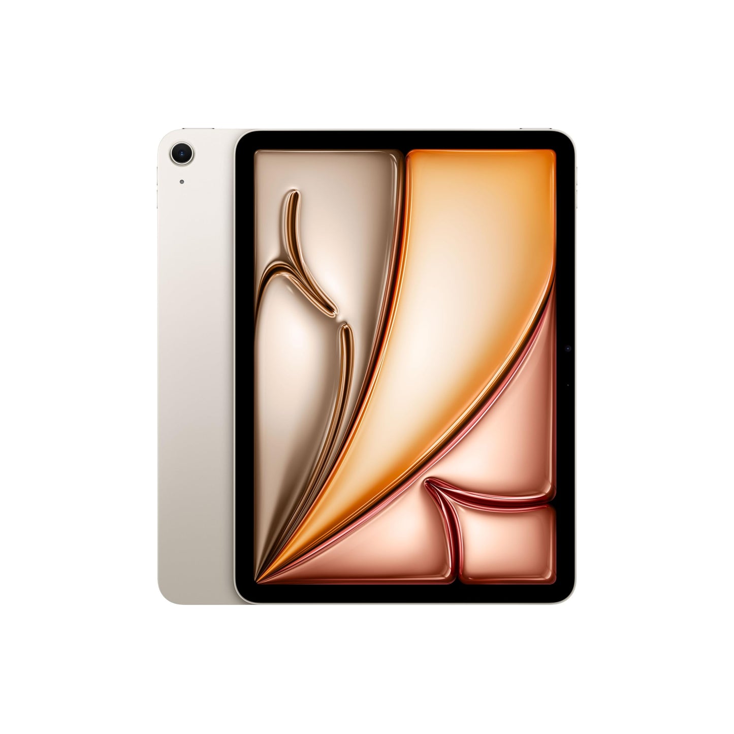 Apple 11" iPad Air (M2): Liquid Retina Display, 512 GB, 12 MP Querformat Frontkamera/12 MP Rückkamera, WLAN 6E, Touch ID, Batterie für den ganzen Tag – Polarstern