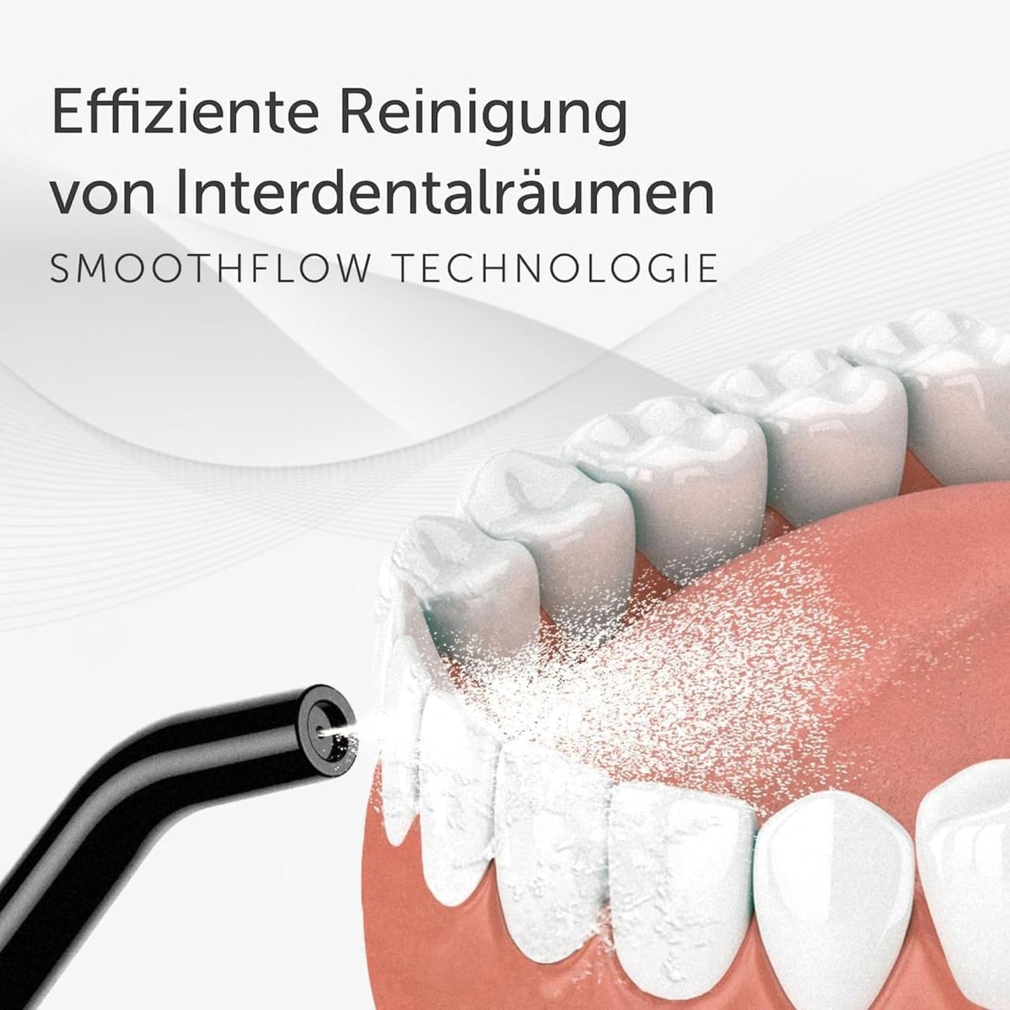 Wondersmile Munddusche PRO - Testsieger 2024-100 Tage risikofrei testen - SmoothFlow-Technologie für optimale Zahn- & Zahnfleischpflege - mit 5 Modi - PowerAkku mit bis zu 30 Tagen Laufzeit