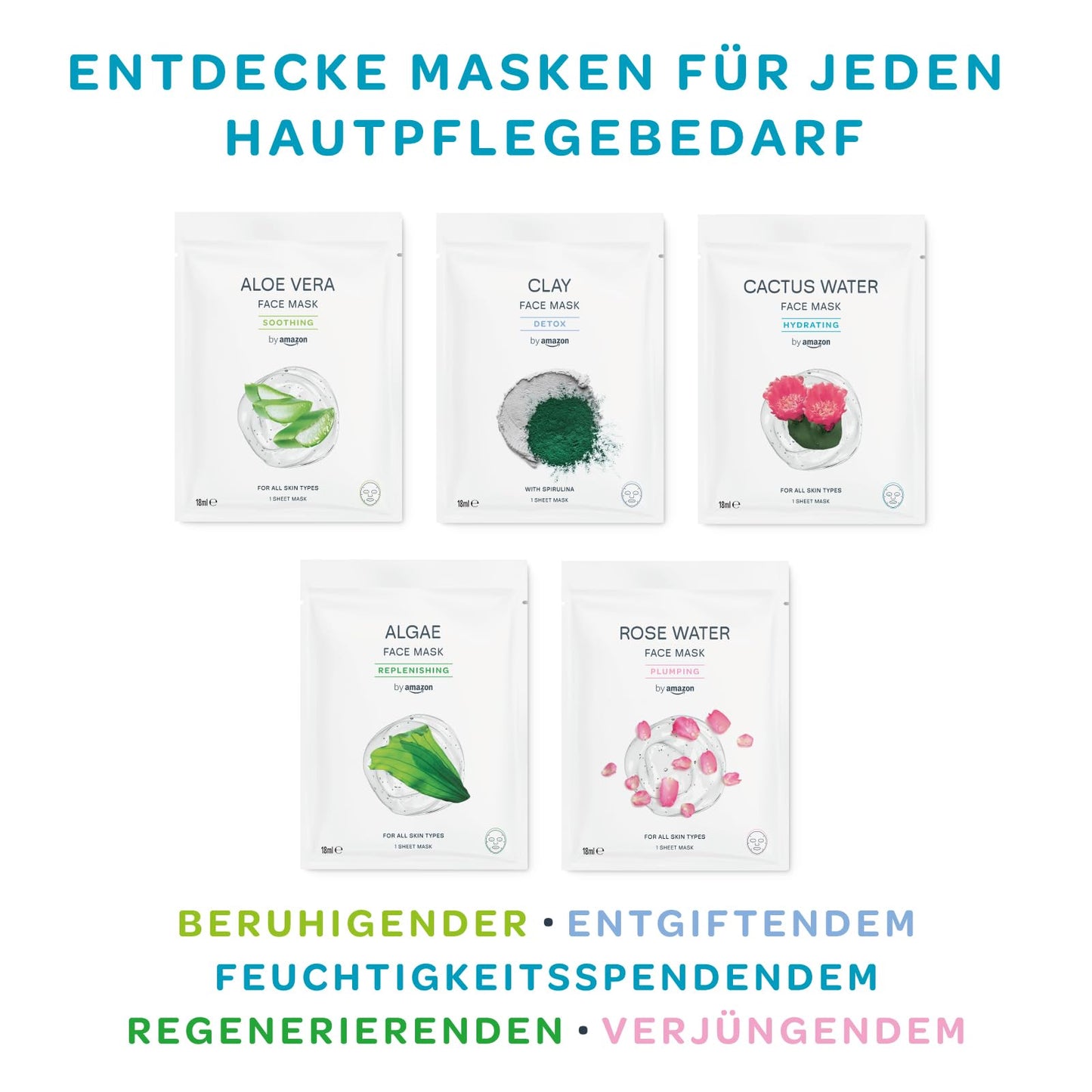 Regenerierende Gesichtsmaske, 18 ml, 5er-Pack