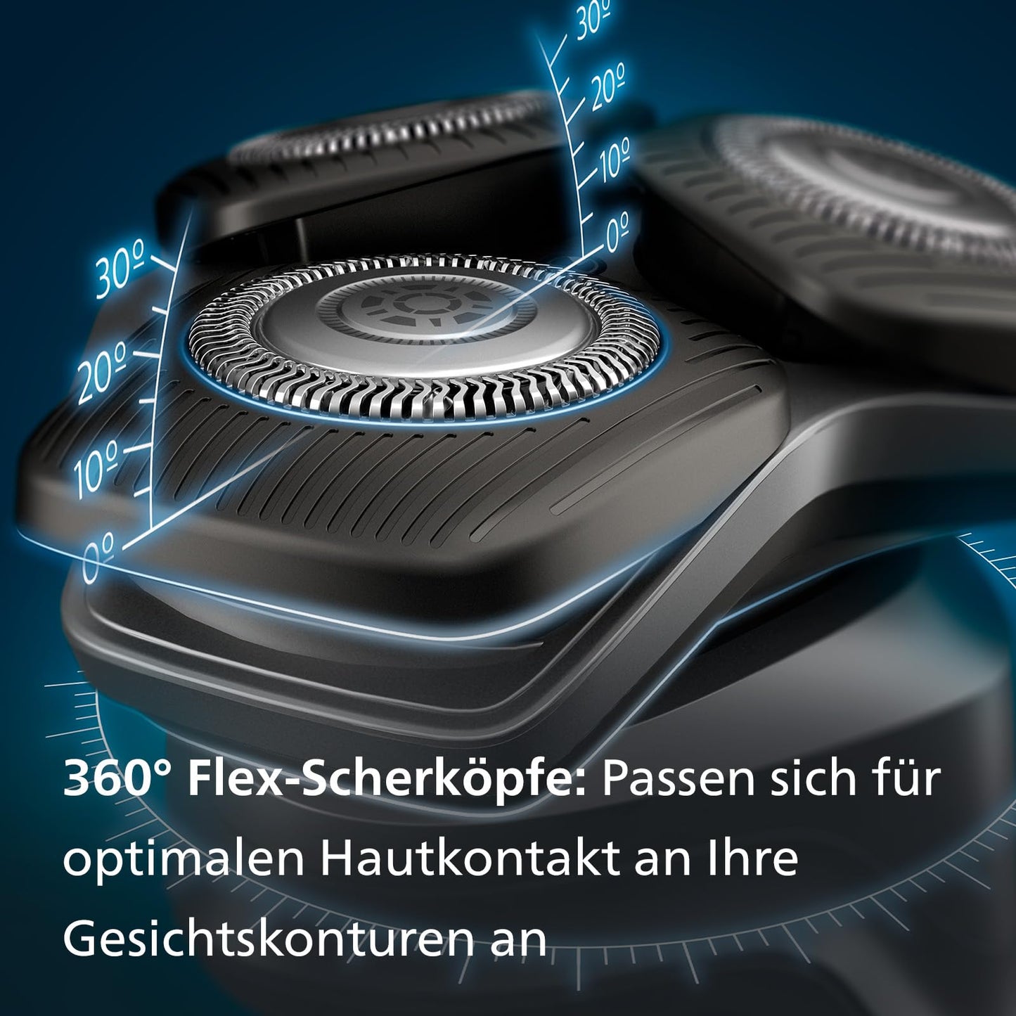 Philips Shaver Series 5000 – Elektrischer Nass- und Trockenrasierer für Herren mit ausklappbarem Trimmer, Reinigungsstation, Reinigungskartusche & Reiseetui (Modell S5898/50)