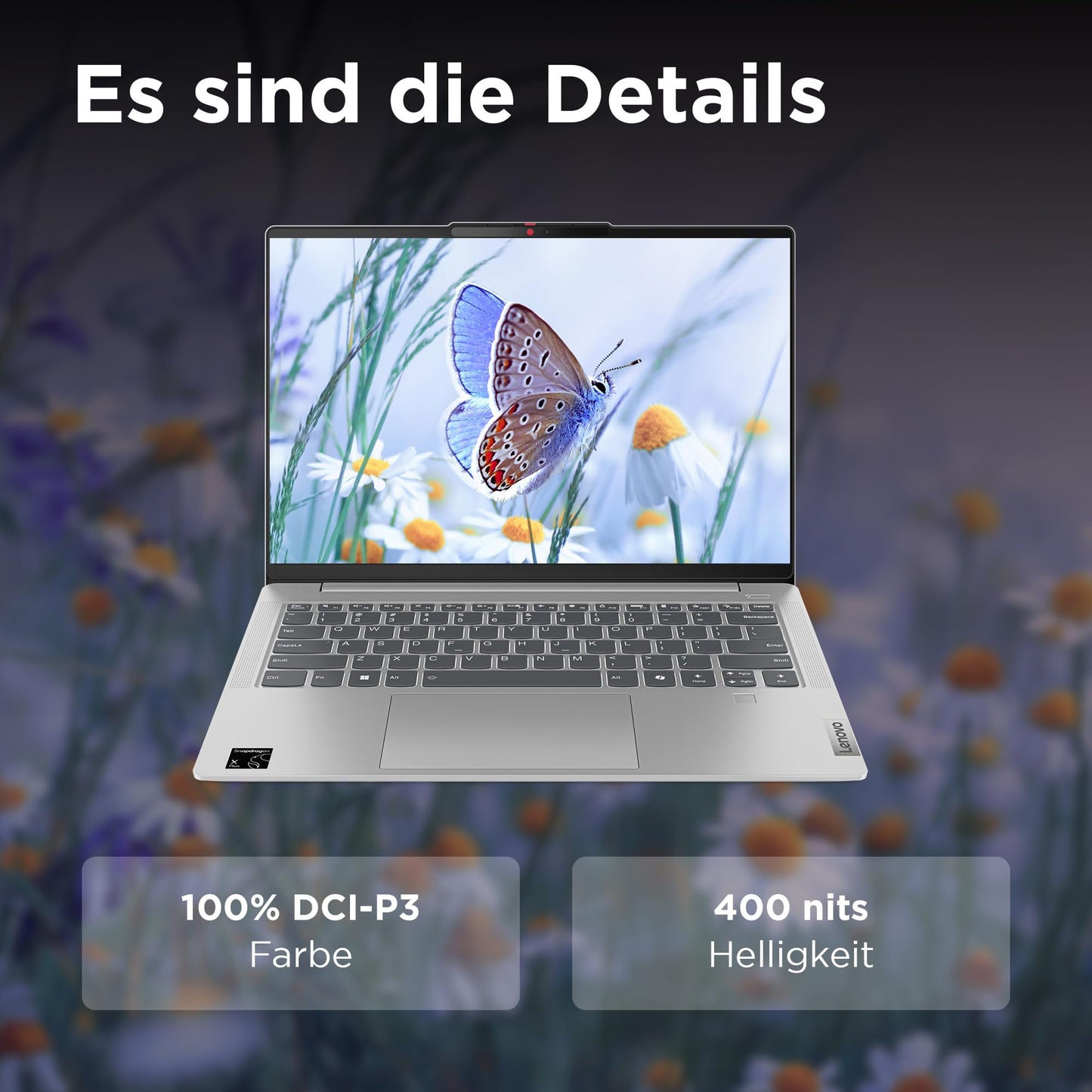 Lenovo IdeaPad Slim 5 Laptop | Copilot+ PC | 14" WUXGA OLED Display | Qualcomm Snapdragon X1P42100 | 16GB RAM | 512GB SSD | Qualcomm Grafik | Win11 Home | QWERTZ | grau