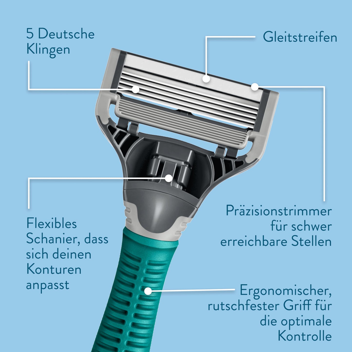 Harry’s Nassrasierer für Männer – Rasier-Set mit orangefarbenem Griff, 4 Ersatz-Rasierklingen, Reise-Klingen-Cover, 60ml Rasiergel Rasierer, Rasierklingen, Rasierklingen für Herren, Rasier Klingen