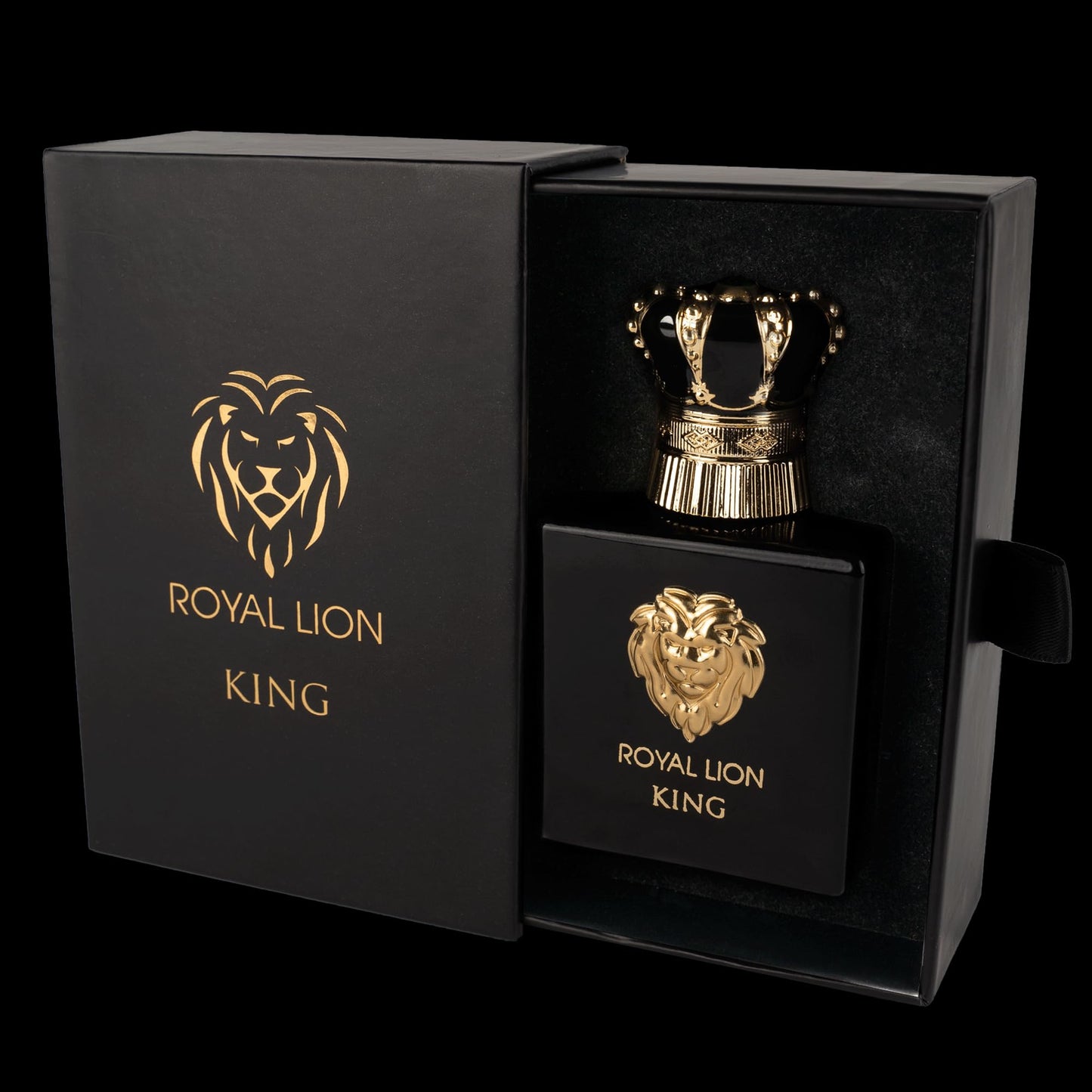 ROYAL LION KING Extrait de Parfum für Herren | Langanhaltender, frisch-würzig holziger Duft | Sinnlich und elegant