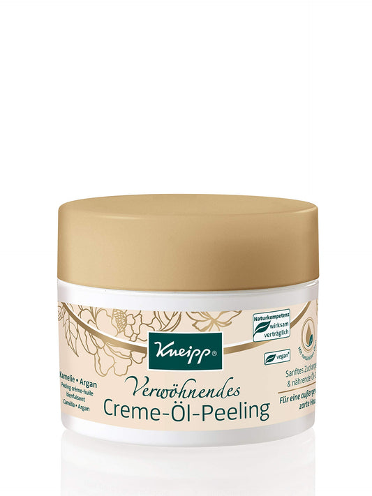 Kneipp Verwöhnendes Creme-Öl-Peeling - mit wertvollem Arganöl - Für eine glattere und strahlend schöne Haut - vegan - 200ml