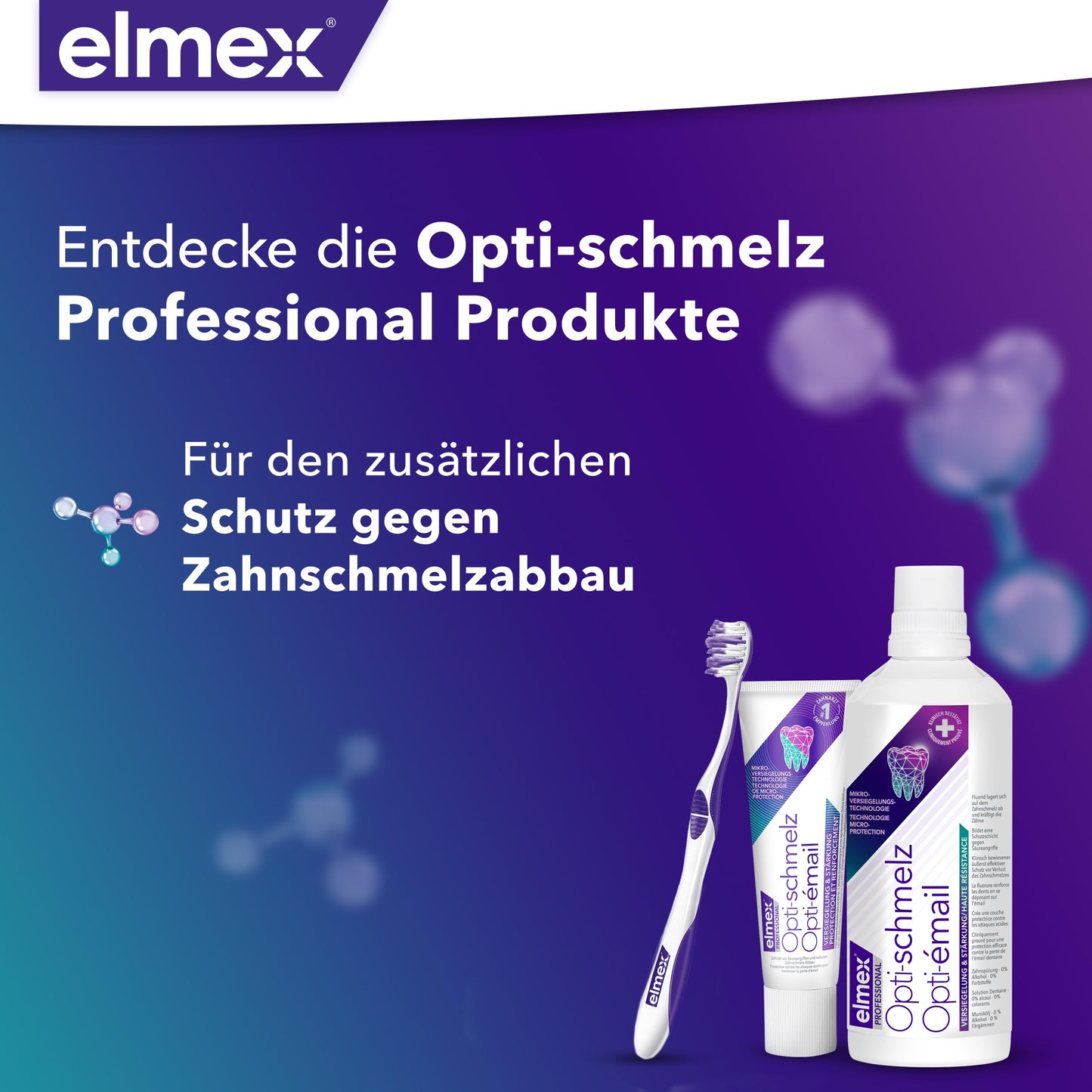 elmex Zahnpasta Professional Opti-schmelz Versiegelung & Stärkung 75ml – medizinische Zahnreinigung mit Aminfluorid versiegelt den Zahnschmelz – schützt vor Zahnschmelzabbau