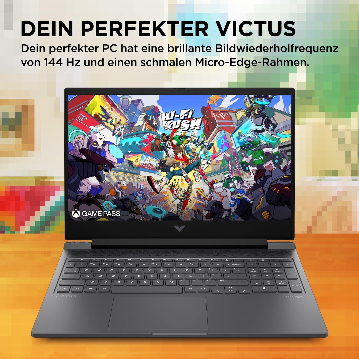 HP VICTUS Gaming Laptop, 16,1" FHD Display, 144 Hz, Intel Core i7-14700HX, 32 GB DDR5 RAM, 1 TB SSD, NVIDIA GeForce RTX 4070 (8GB), Windows 11, QWERTZ, Schwarz