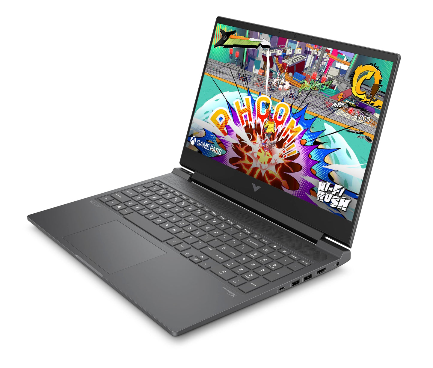 HP VICTUS Gaming Laptop, 16,1" FHD Display 144Hz, AMD Ryzen 5 8640H, 16 GB DDR5 RAM, 512 GB SSD, NVIDIA GeForce RTX 4060 (8GB), QWERTZ, Windows 11, Schwarz