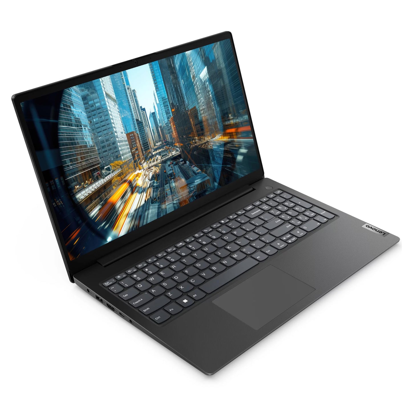 Lenovo V15 Laptop, Intel Core i5-12500H, 16 GB DDR4 RAM, 1 TB PCIe SSD, 15.6" FHD, Intel Xe Graphics, QWERTZ Tastatur, Windows 11 Home, Schwarz