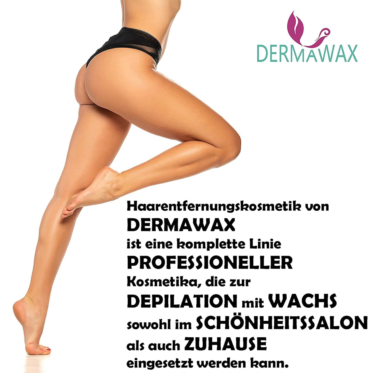 Dermawax 1 kg Heißwachs Wachsperlen Aloe Vera für sensible Haut – Haarentfernung ohne Wachsstreifen,sanftes Waxing für Gesicht, Beine, Bikini & Körper–Made in Italy, Profi-Qualität (1 kg, Aloe Vera)