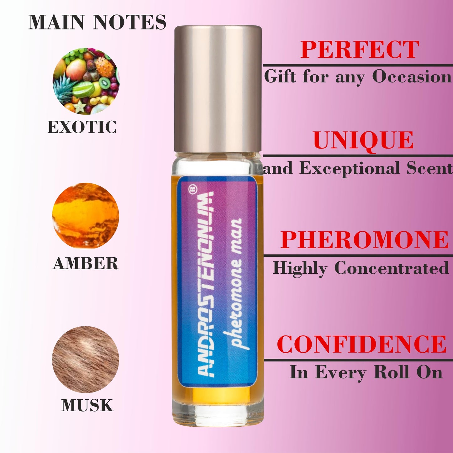 ANDROSTENONUM 100% Pheromon für Männer Parfüm mit Pheromonen Pheromone Parfum Herren Pheromon Parfüm öl Herren Perfume Men Langanhaltender Pheromonparfüm Männer Parfüm Parfum Men Männerparfum 10ml