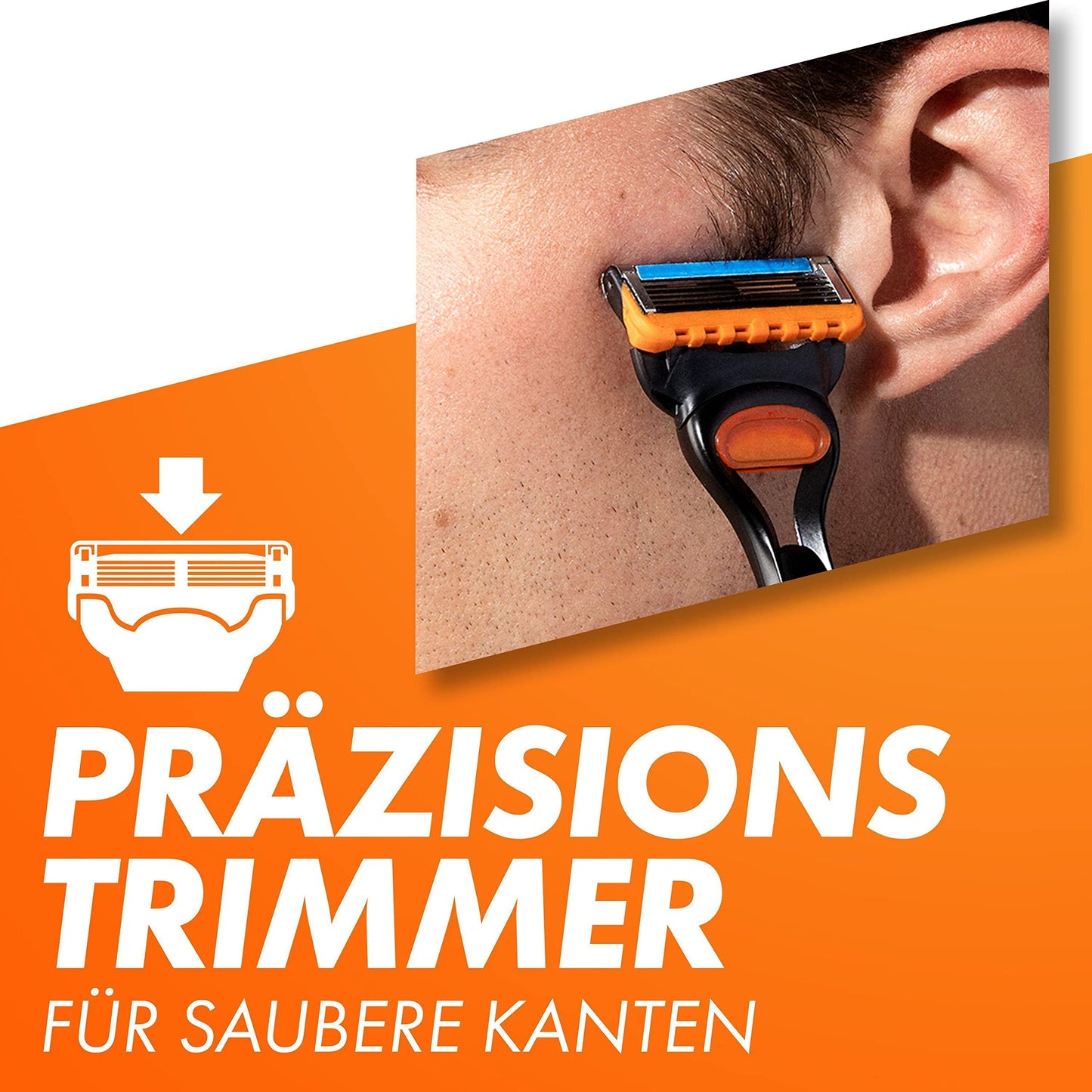 Gillette Fusion5 Rasierer für Männer, ein Nassrasierer Herren + 11 Ersatzklingen, mit Gleitstreifen für eine gründliche Rasur, Geschenk für Männer