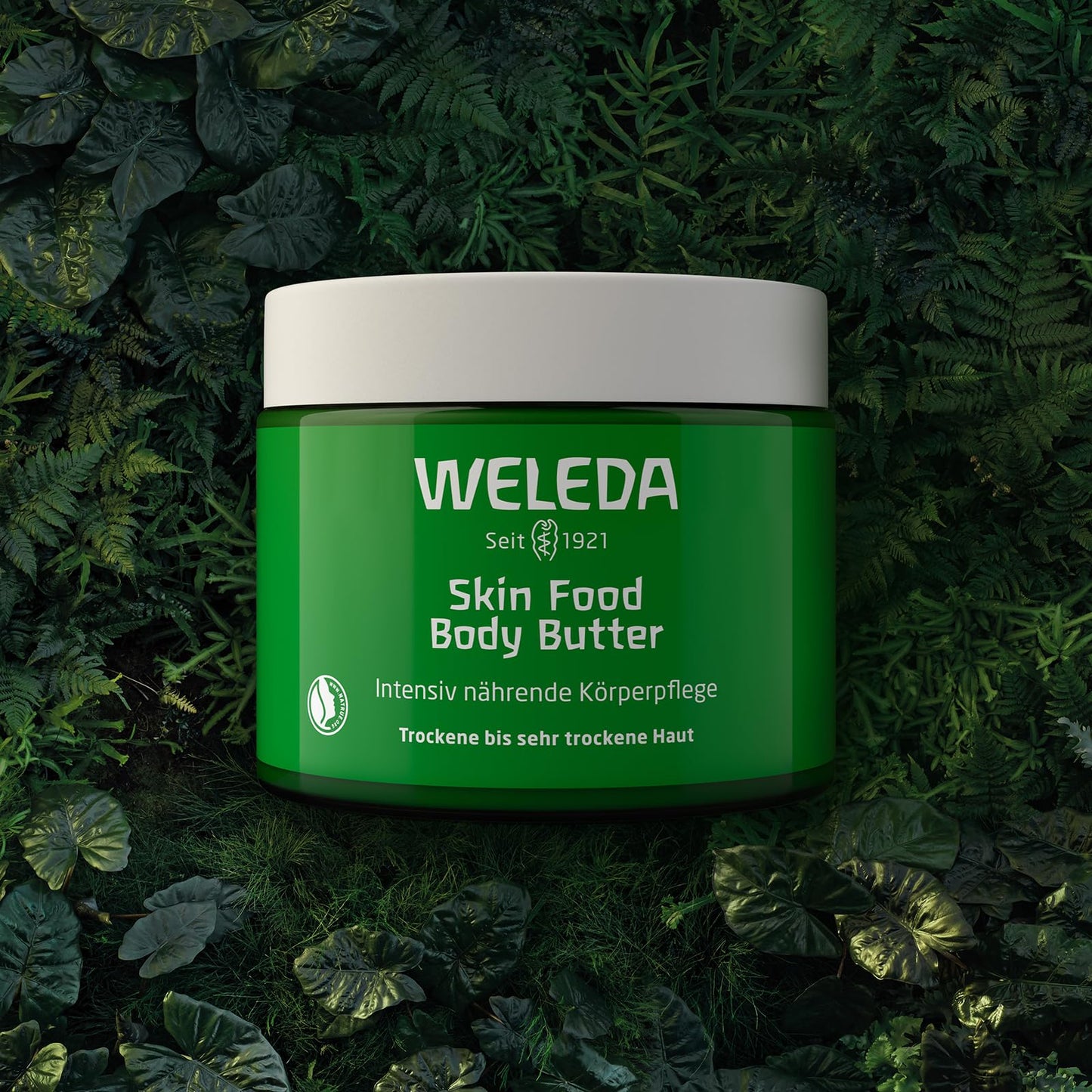 WELEDA Bio Skin Food Body Butter - vegane Naturkosmetik Körperbutter mit Sheabutter & Kakaobutter. Unisex Körperpflege Creme für Frauen & Männer zur Hautpflege von trockener & rauer Haut (1x 150ml)